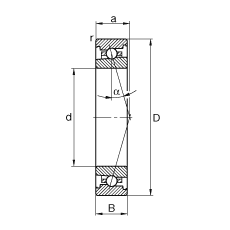 ���S�S�� HS71908-C-T-P4S, �{�����Ɍ����b�����|�� �� = 15�������ƹ���