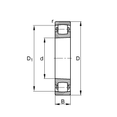 ���ΝL���S�� 20218-K-MB-C3, ���� DIN 635-1 �˜ʵ���Ҫ�ߴ�, �F�ף��F�� 1:12