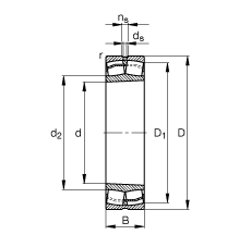 �{�ĝL���S�� 23026-E1-K-TVPB, ���� DIN 635-2 �˜ʵ���Ҫ�ߴ�, �F�ף��F�� 1:12