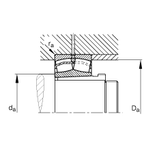 �{�ĝL���S�� 22317-E1-K-T41A + AHX2317, ���� DIN 635-2 �˜ʵ���Ҫ�ߴ�, ���F�׺���ж��