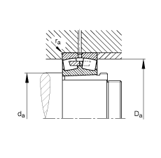 �{�ĝL���S�� 22340-K-MB + AH2340, ���� DIN 635-2 �˜ʵ���Ҫ�ߴ�, ���F�׺���ж��